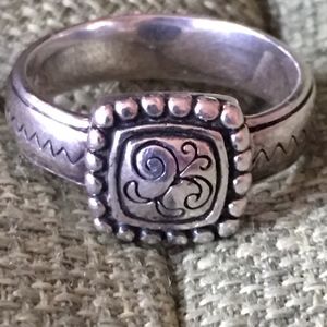 Brighton Scroll Sterling Silver 925 Ring Size 8